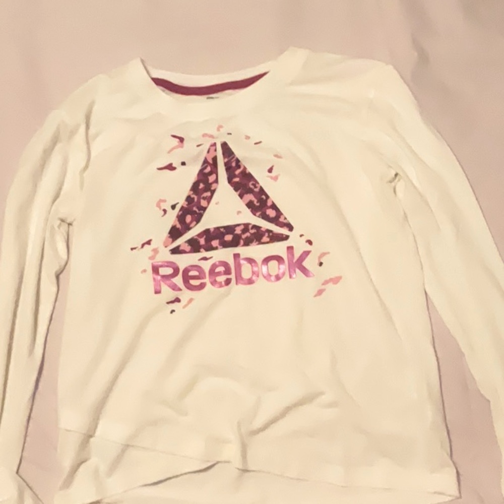 Long sleeve Reebok shirt white